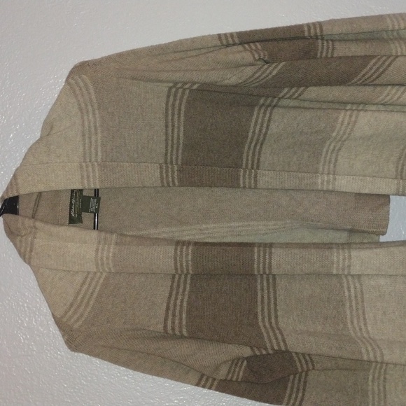 Eddie Baur Beige and Brown Striped Cardigan - Picture 2 of 7